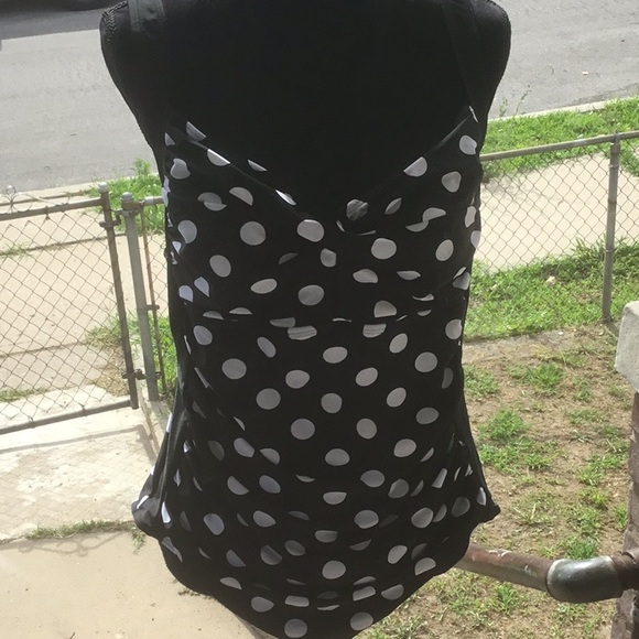 Other - Black and White polka dot. Plus size swim. XXL